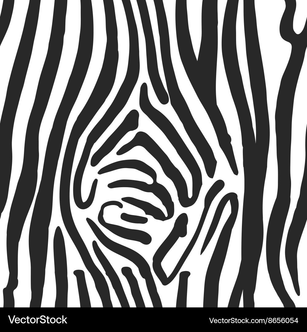 Zebra Print Seamless Pattern vector image
