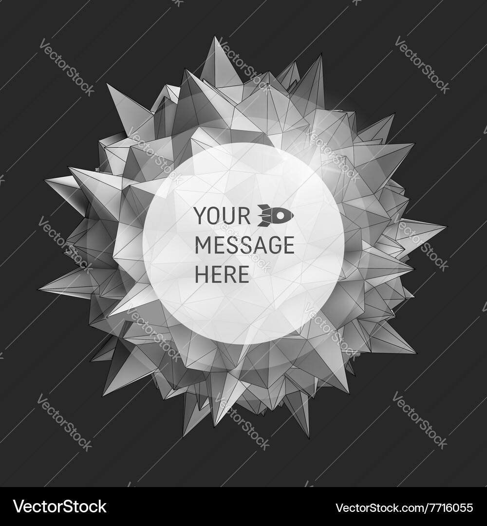 Abstract 3D Polygonal Background Vector Image