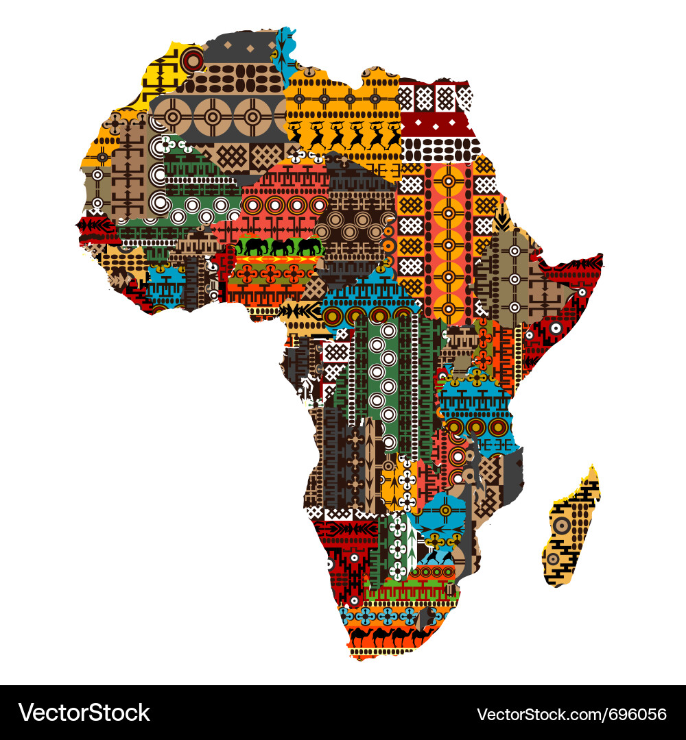 Africa map Royalty Free Vector Image - VectorStock