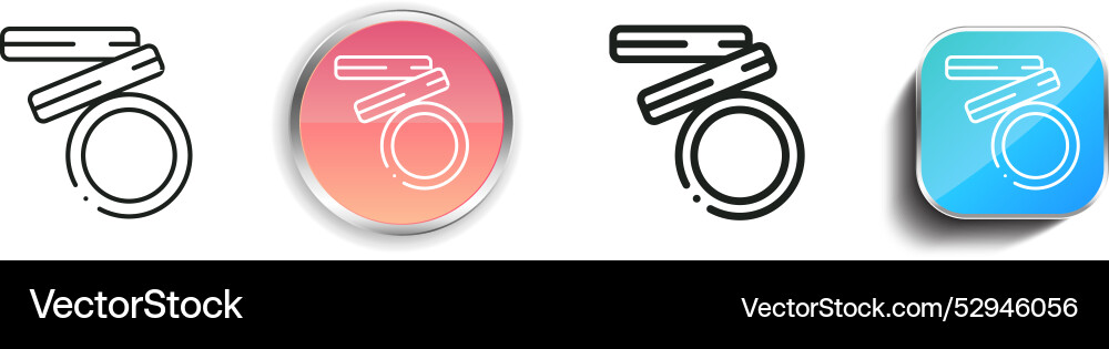 Churro-Symbol dünne lineare regelmäßige und Schaltfläche Stil Churro-Symbol dünne lineare regelmäßige und Schaltfläche Stil vektorbild