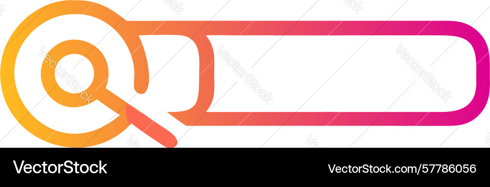 Gradiente Suchleiste mit rundem Schwerpunkt Design vektorbild