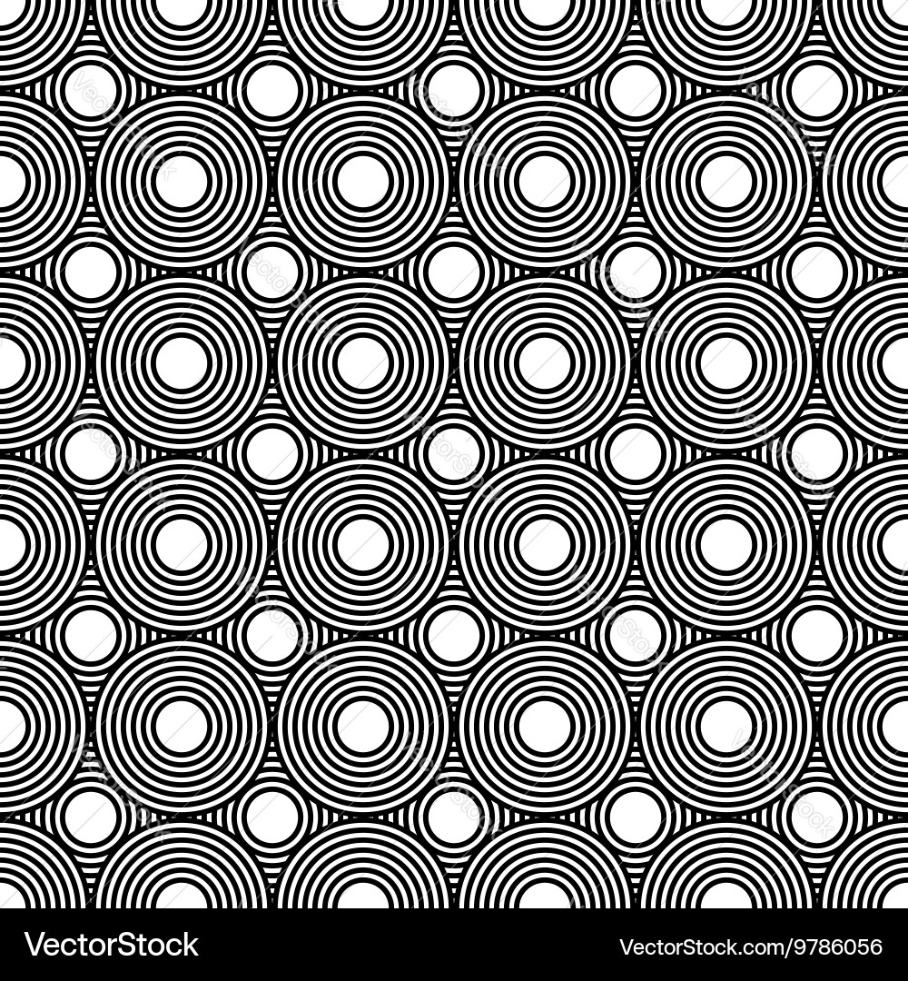 Seamless geometric pattern repeating overlapping vector image