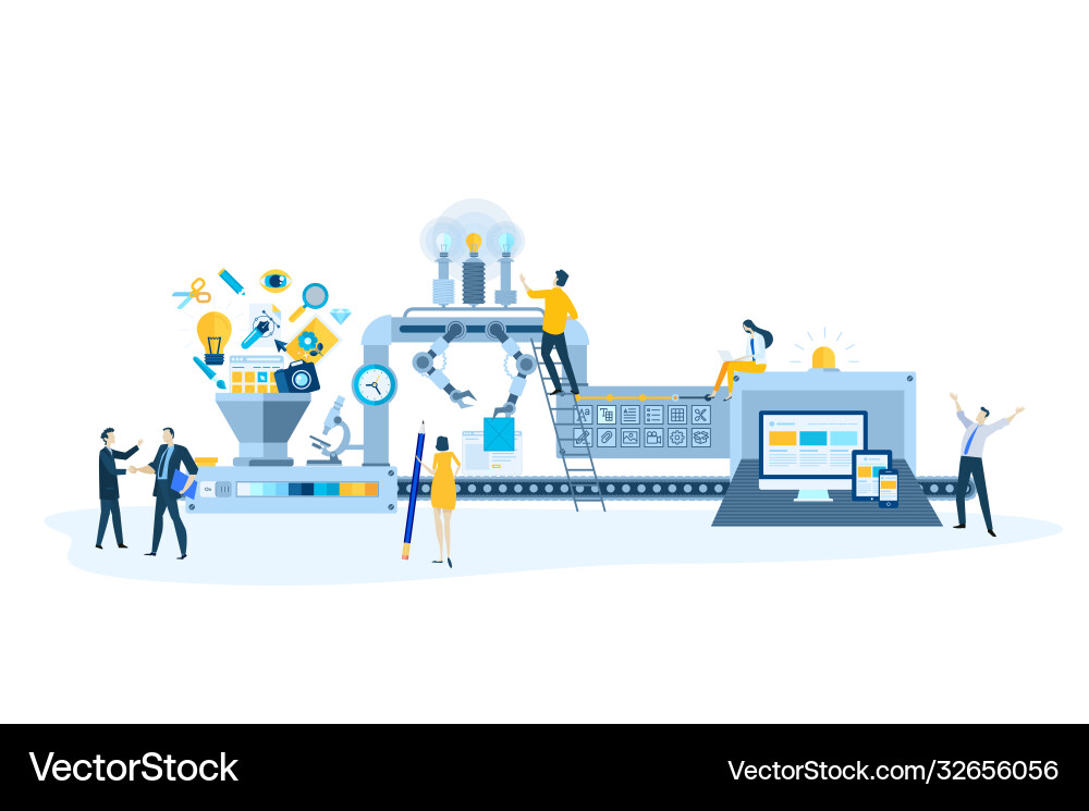 Website & Tech Concepts vector image