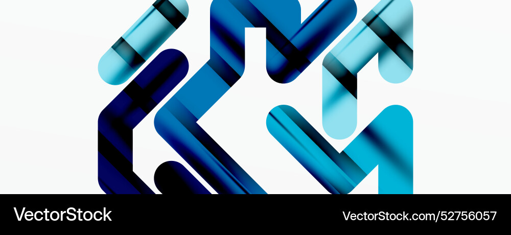 Abstract background - colorful lines composition Vector Image