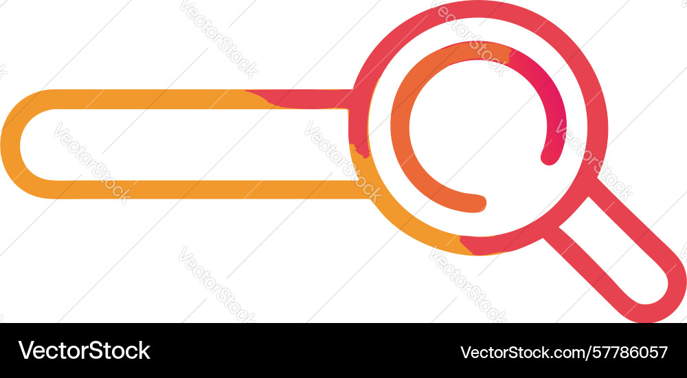 Bright gradient search bar icon design generative vector image
