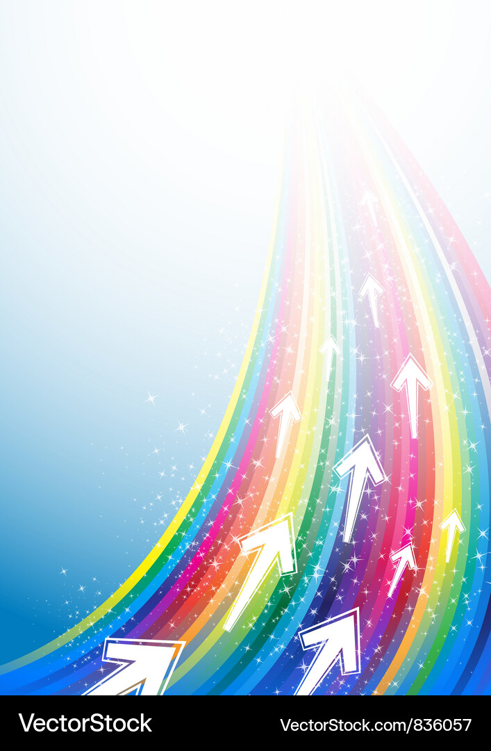Colored arrows Vector Image