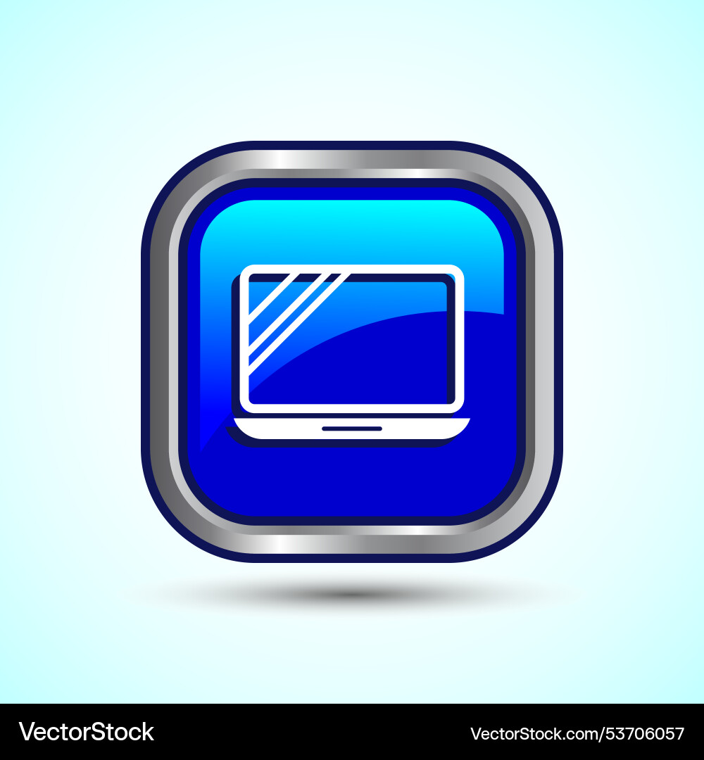 Laptop icon design computer for apps Laptop icon design computer for apps Vector Image
