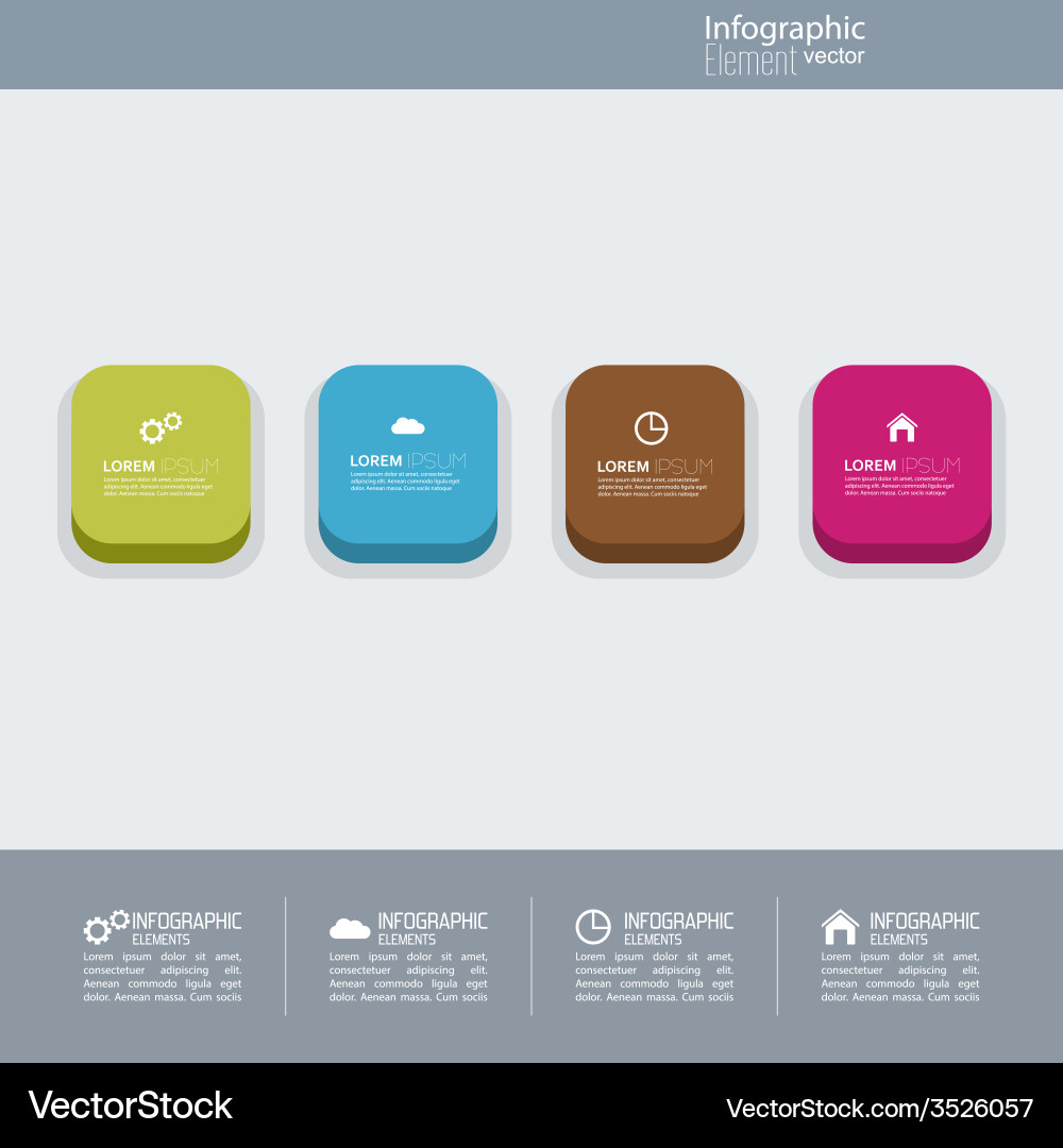Multicolored button with numbers and signs vector image
