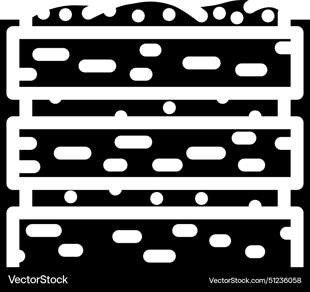 Composting waste sorting glyph icon Composting waste sorting glyph icon vector image