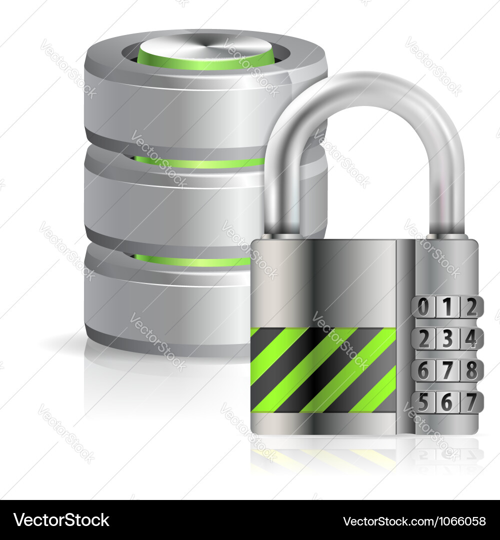 Database Security Concept vector image
