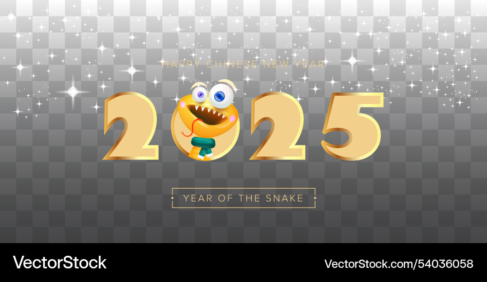 Happy chinese new year 2025 Happy chinese new year 2025 vector image