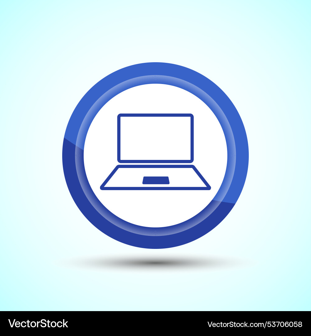 Laptop icon design computer for apps Vector Image