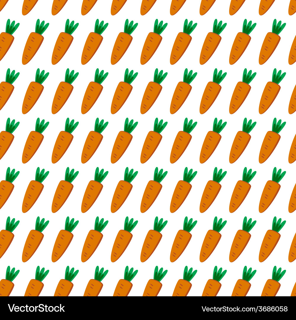Seamless pattern with carrots Vector Image