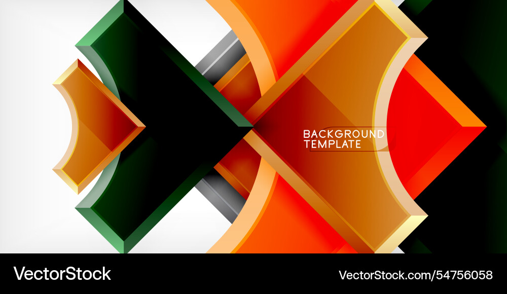 Square arrow shapes with round elements Square arrow shapes with round elements vector image