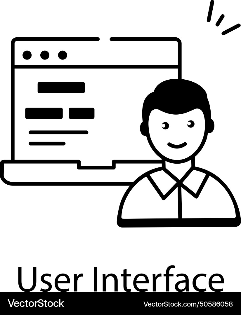 Web and network services linear icon Vector Image