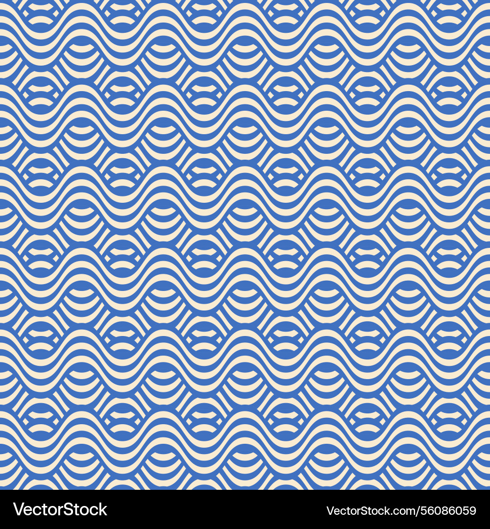 Background texture of several wavy lines in a row vector image