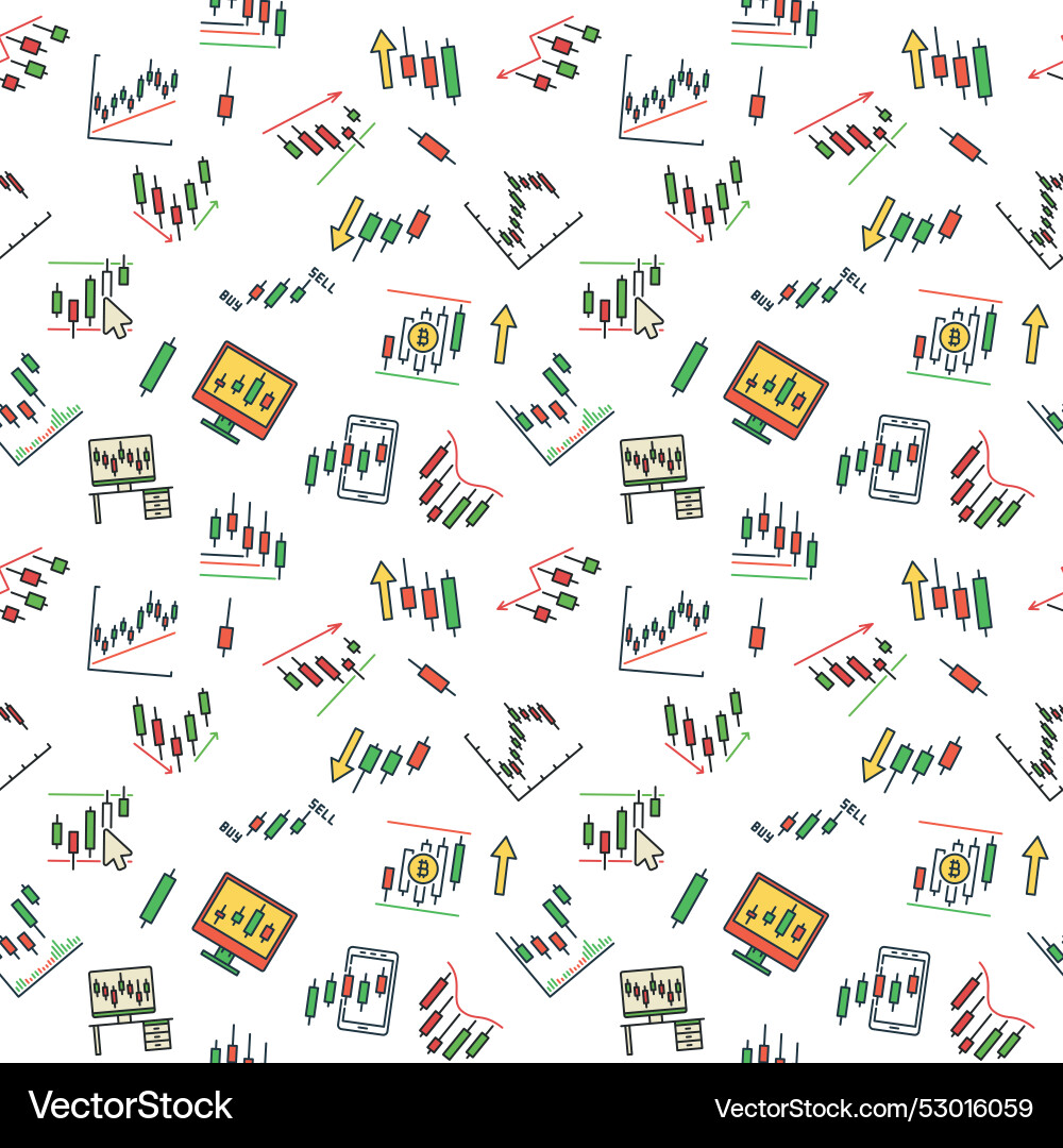 Crypto trading candlestick technical analysis – Royalty-Free Vector |  VectorStock