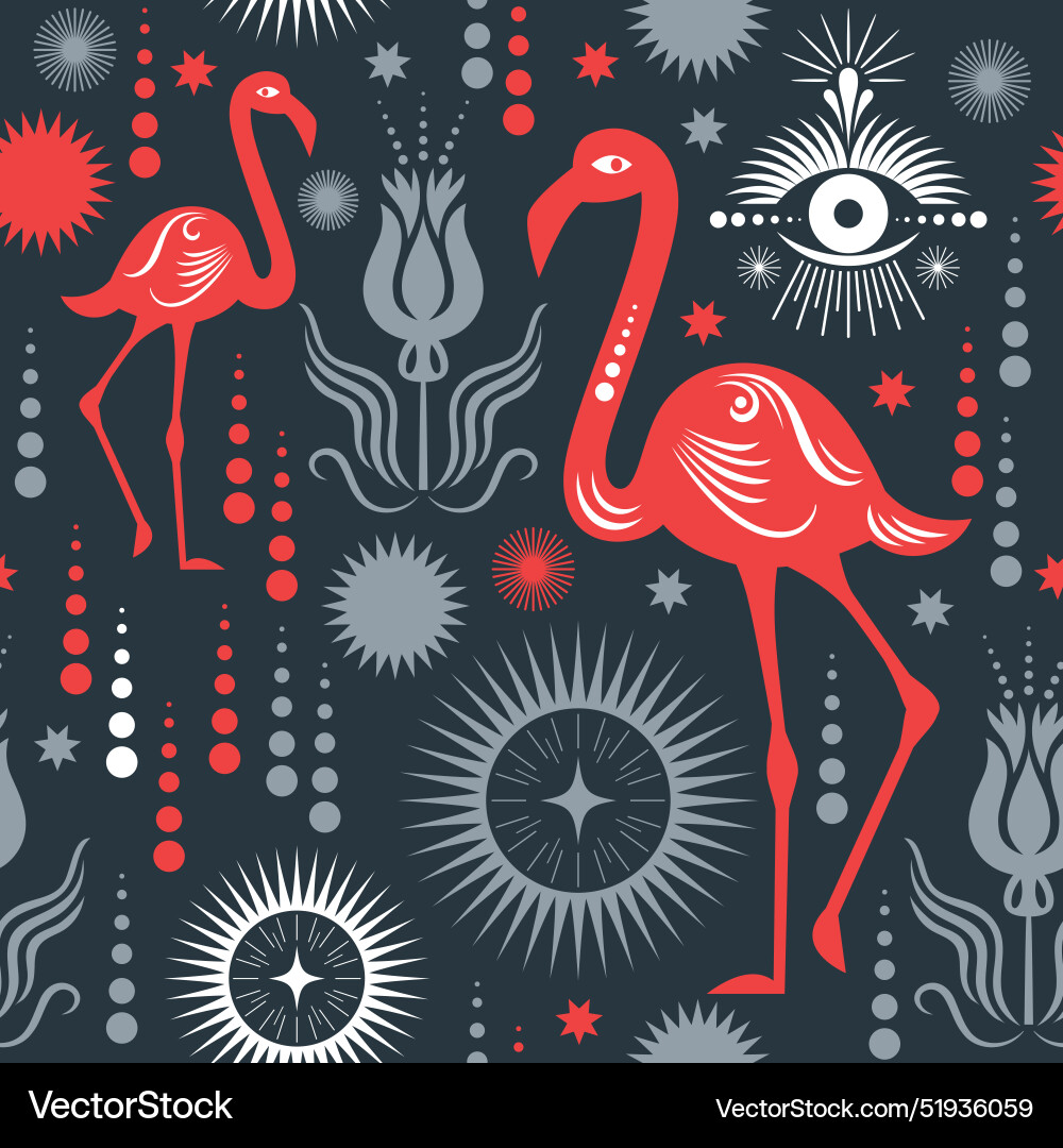 Elegance minimalist pattern with flaming vector image