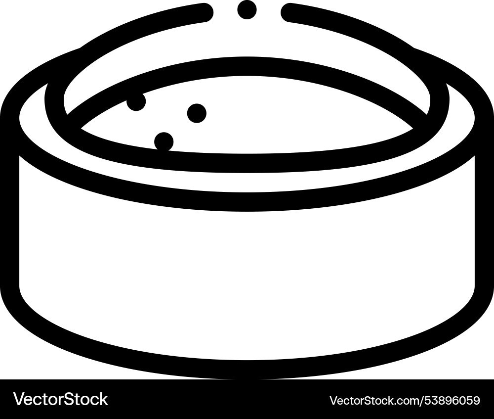 Gunkan icon thin linear style design isolated vector image