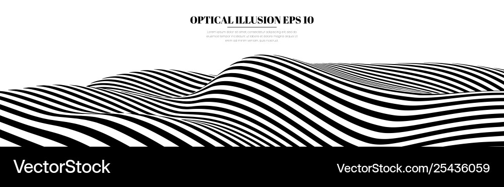 Optical lines background abstract 3d Optical lines background abstract 3d vector image