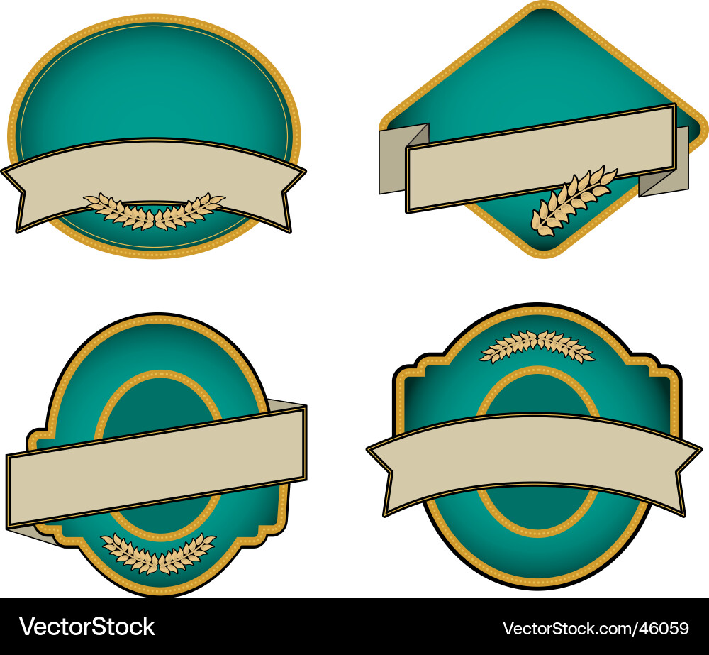 Product Labels - Minimalist Style Vector Image