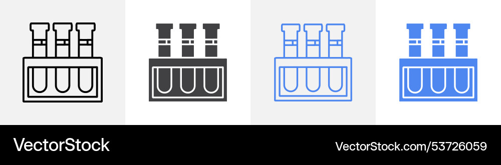 Test tubes icon set use for web Vector Image