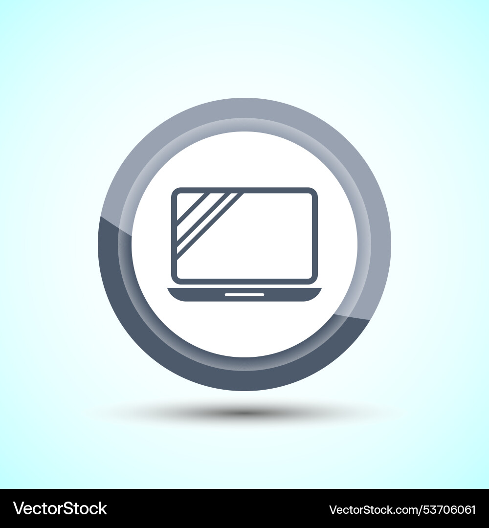Laptop icon design computer for apps Vector Image