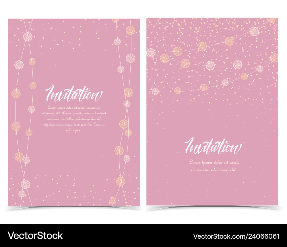 String lights String lights vector image