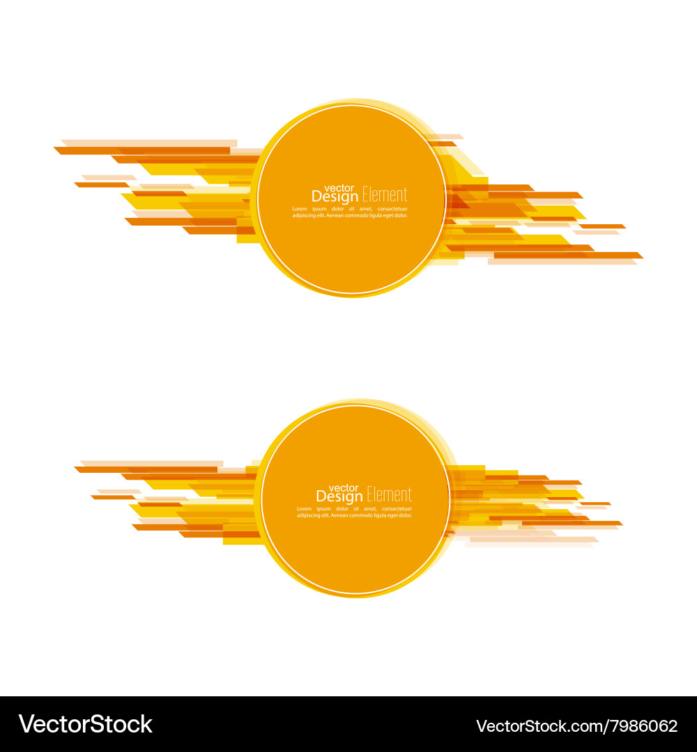 Abstract background with a round banner vector image