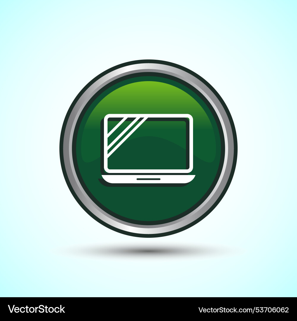 Laptop icon design computer for apps Vector Image