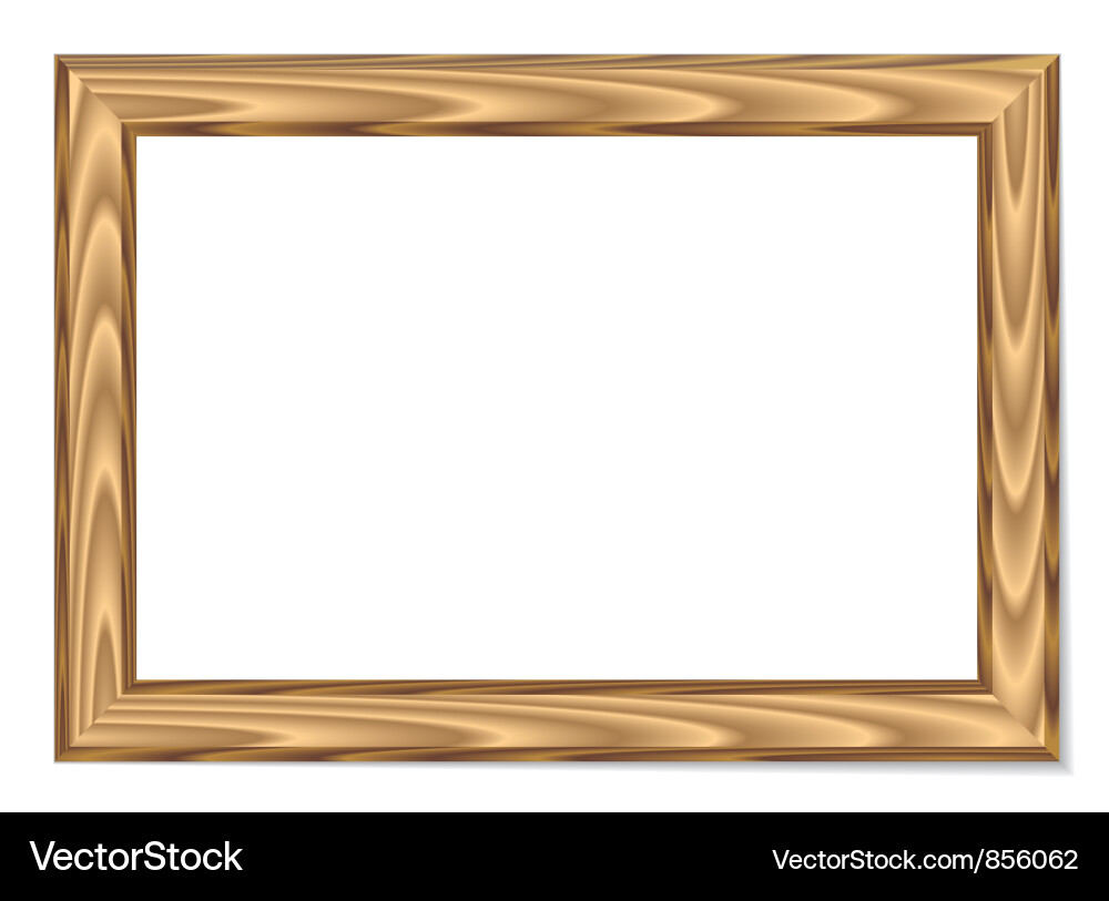 Wood frame Royalty Free Vector Image - VectorStock