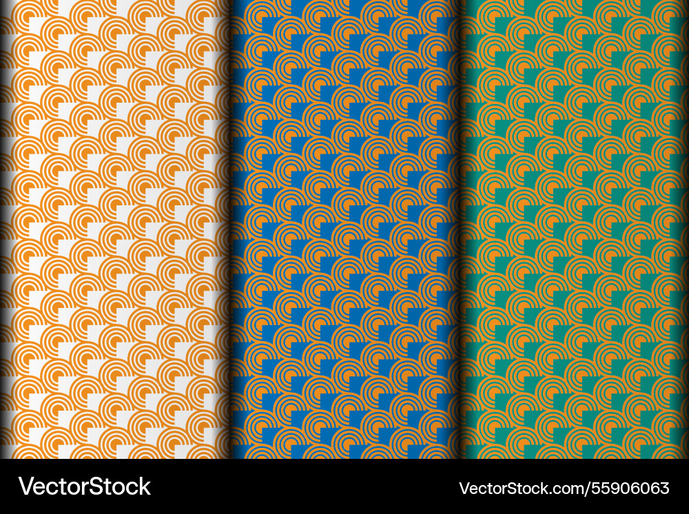 Circle style pattern design vector image