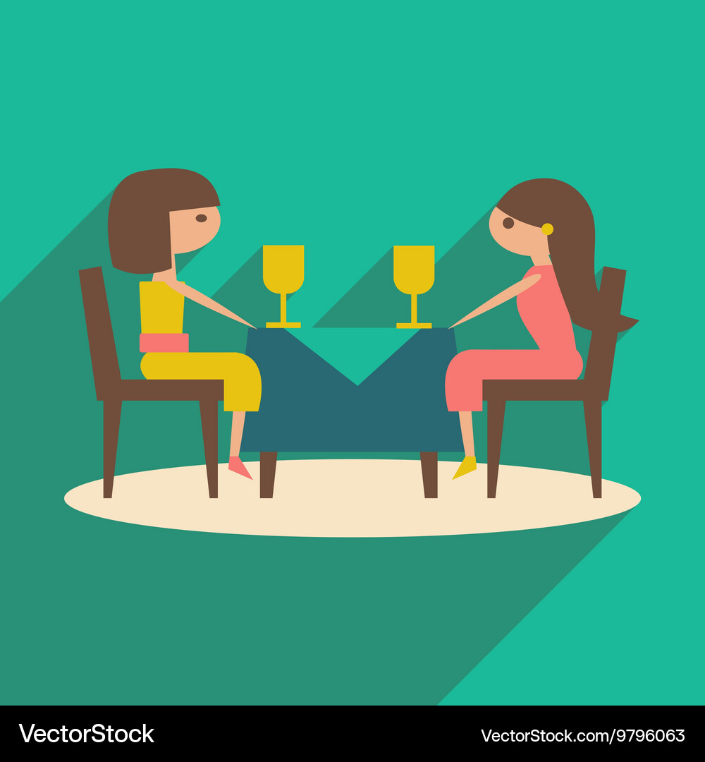 Flat with shadow icon and mobile application Vector Image