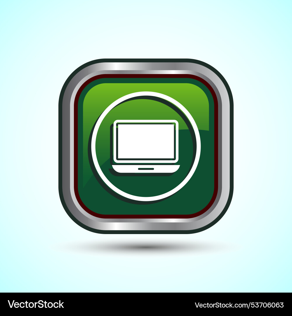 Laptop icon design computer for apps Vector Image