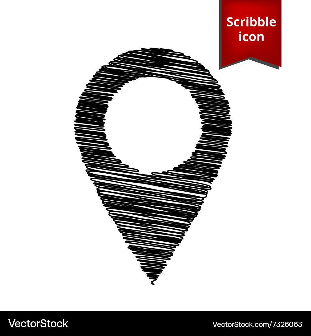 Mark icon pointer Vector Image