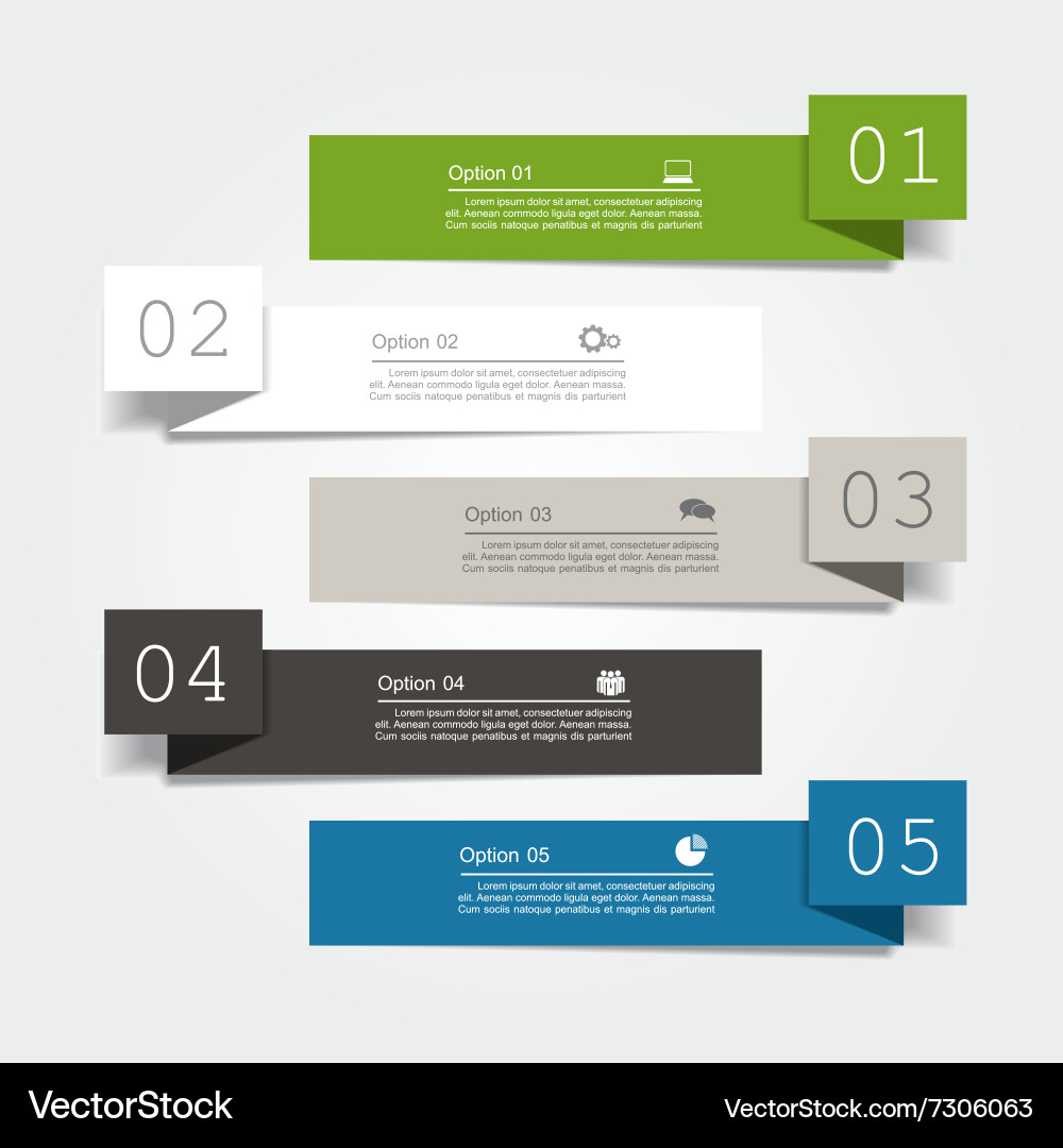 Modern Data Presentation Template vector image