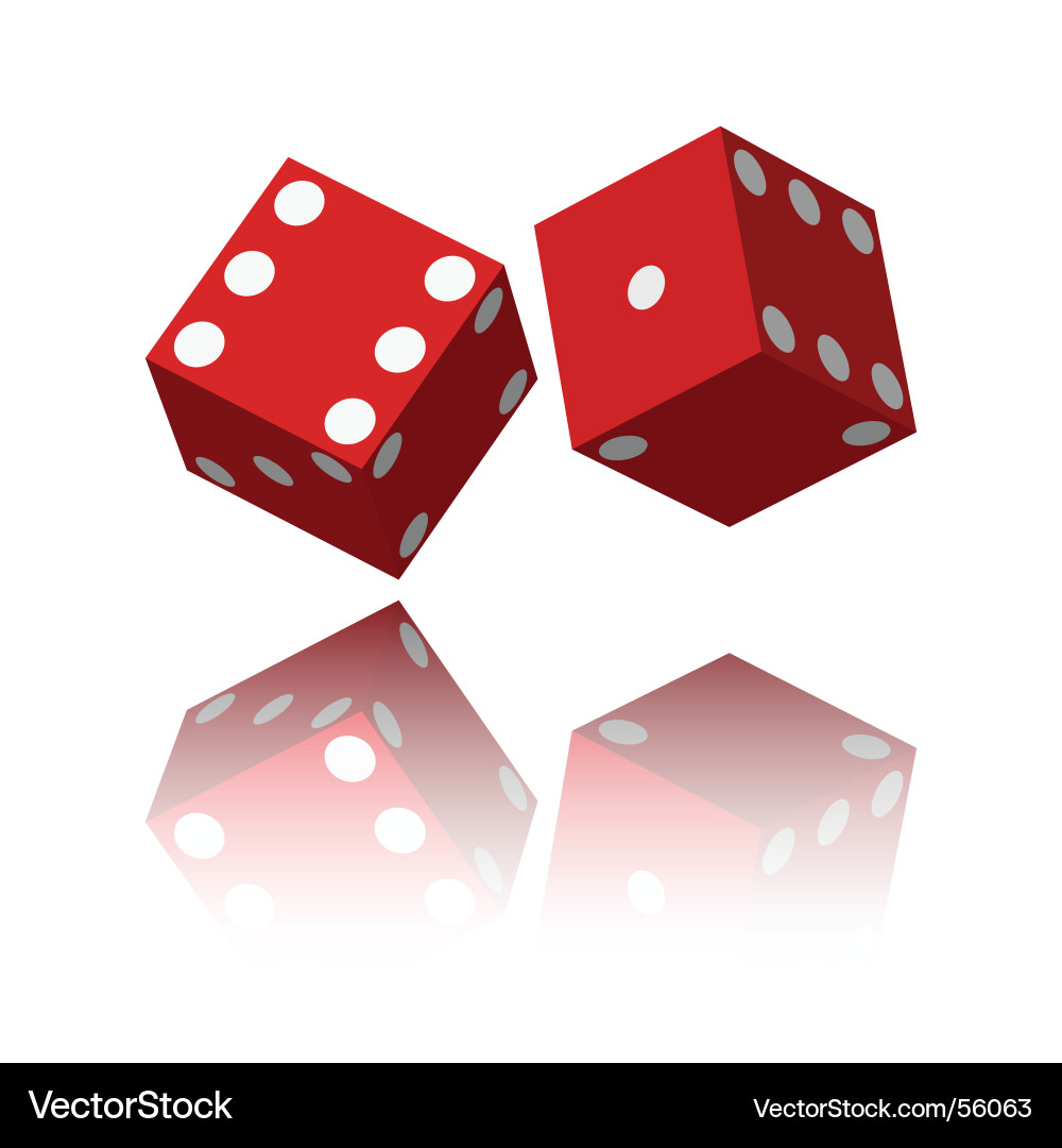Rolling Dice Vector Image