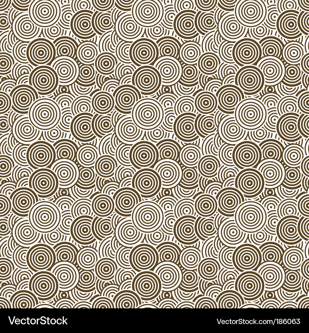 Seamless circle pattern vector image