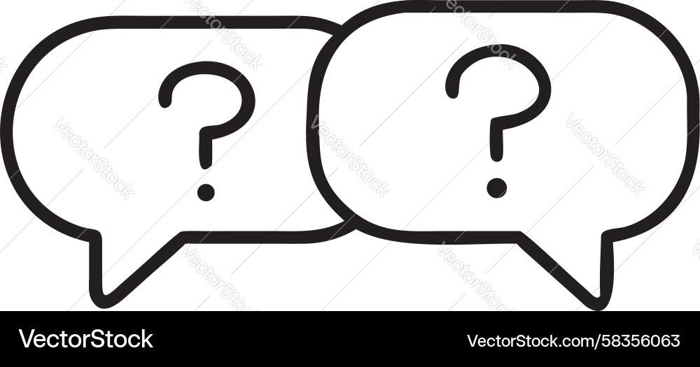 Speech Bubble with Question and Exclamation Marks Vector Image