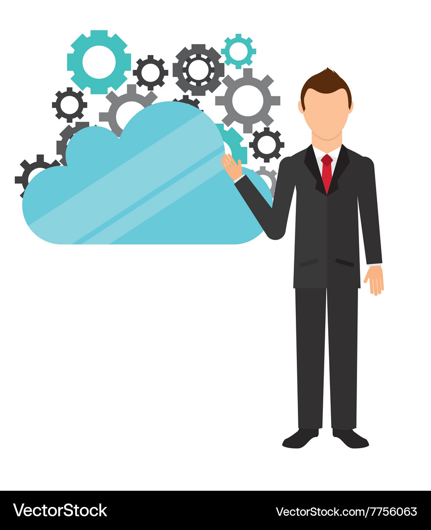 Web hosting design Vector Image
