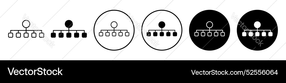 Classification icon set on white background Vector Image