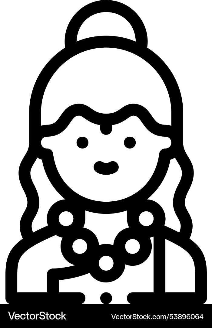 Guru icon thin linear style design isolated Guru icon thin linear style design isolated vector image