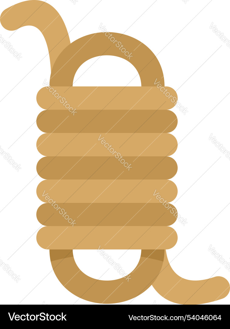 Hanging knot rope tied suicide concept Royalty Free Vector