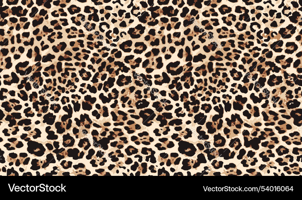 Leopard seamless pattern vector image