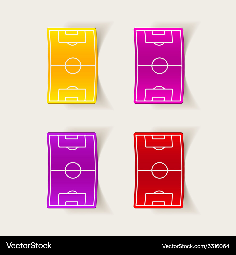 Realistic design element playing field Vector Image