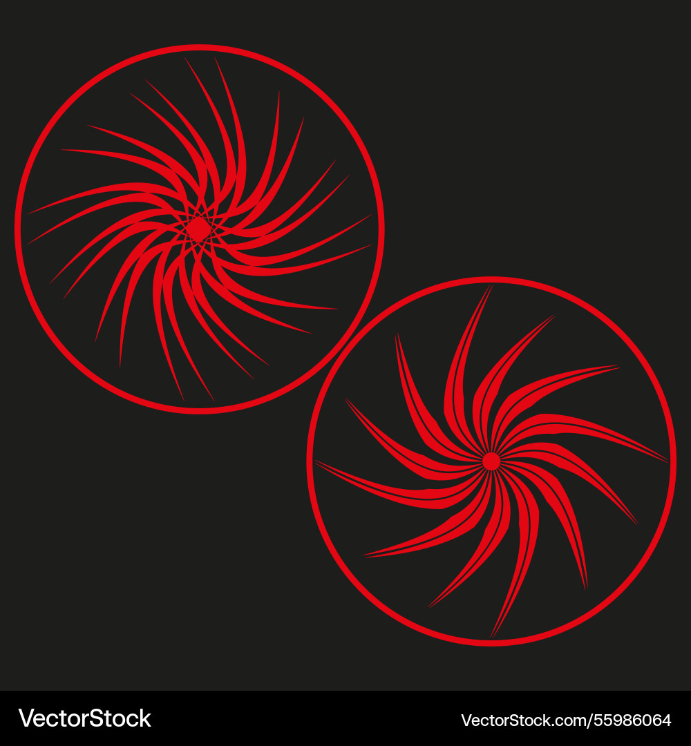 Red spiral pattern circular dynamic motion Red spiral pattern circular dynamic motion vector image
