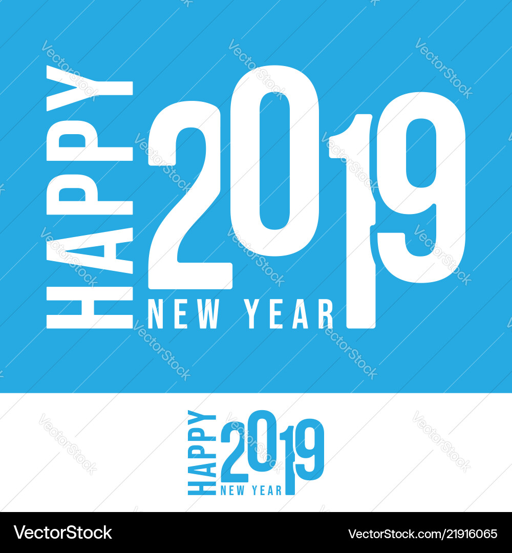 2019 Frohes neues Jahr Design für Druckprodukte 2019 Frohes neues Jahr Design für Druckprodukte vektorbild