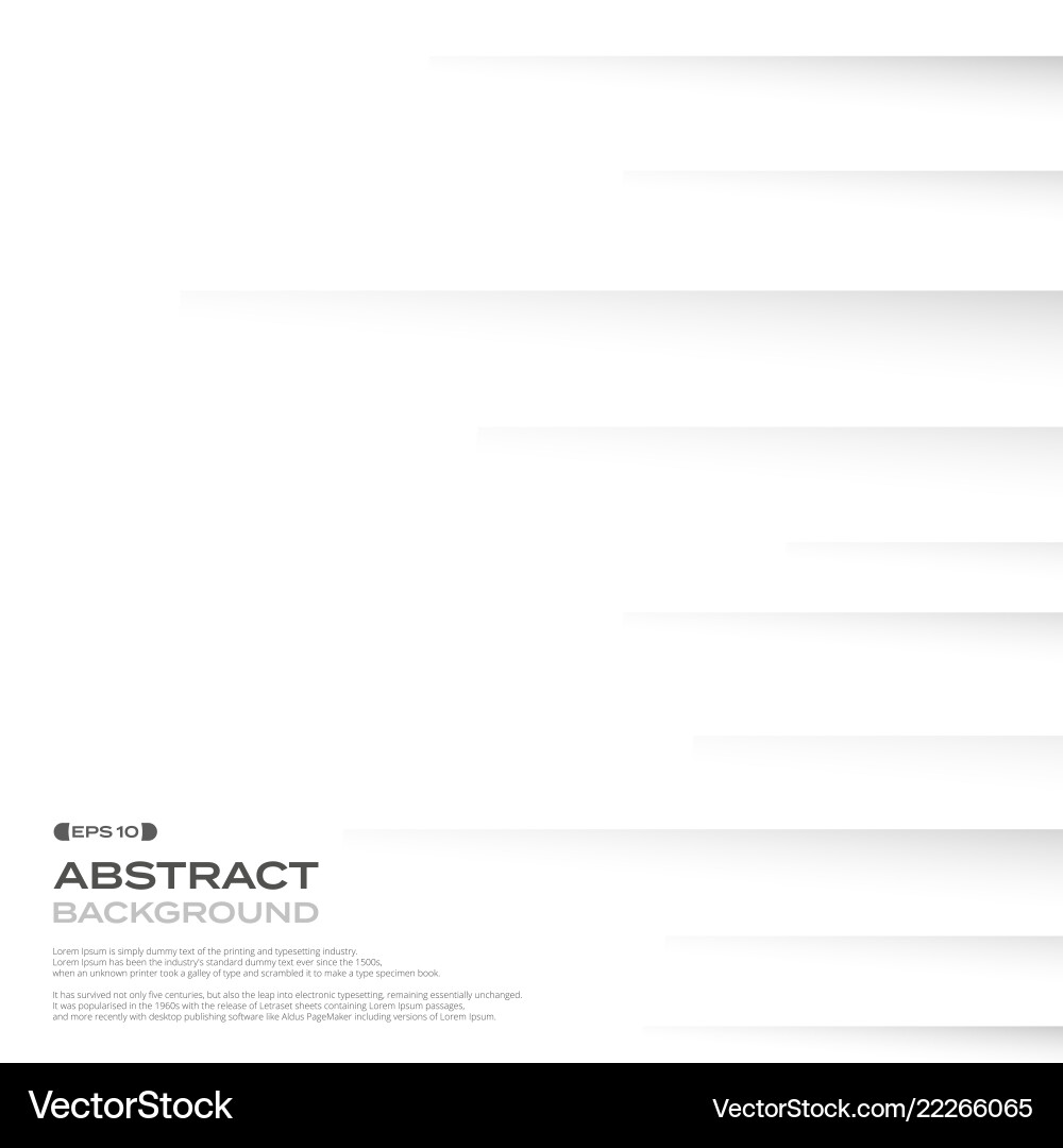 Abstract of gradient shadow on white background Vector Image