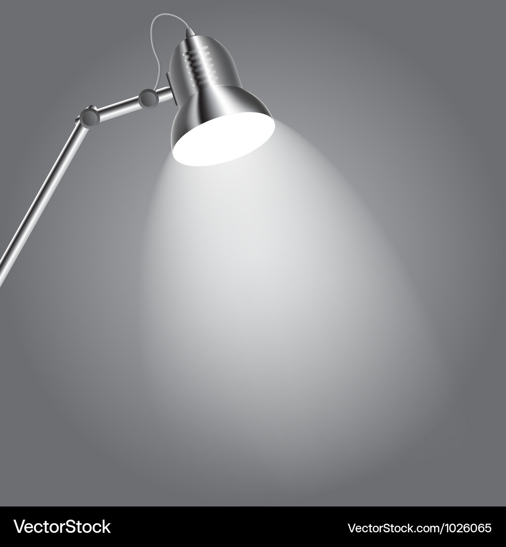 Background with lighting lamp empty space for your Vector Image