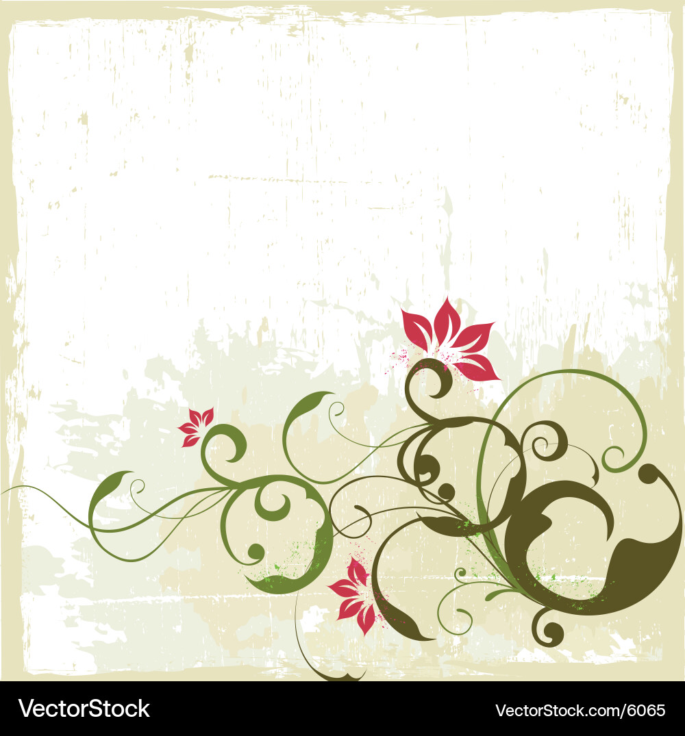 Vintage Blumen Hintergrund vektorbild